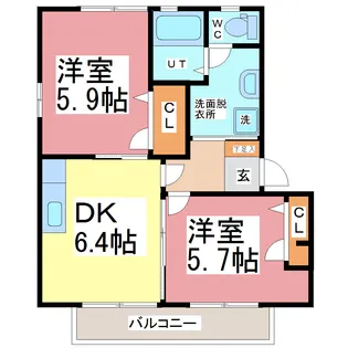 Serenade A【2階】の間取り