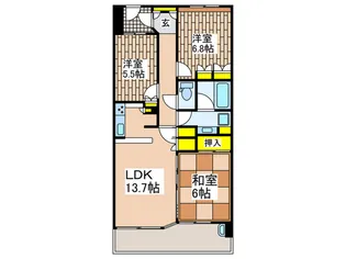 湘南江ノ島パークホームズ【1階】の間取り
