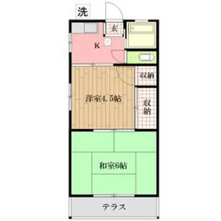 松風荘II【1階】の間取り