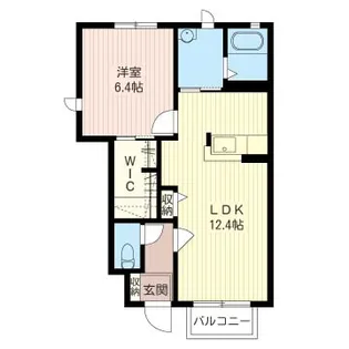 メゾン・フローリッシュB【1階】の間取り