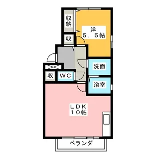 トレビナ城木【1階】の間取り