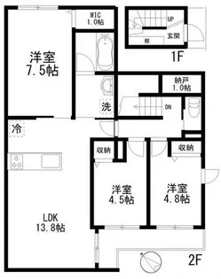 ルミナス富ヶ谷【2階】の間取り