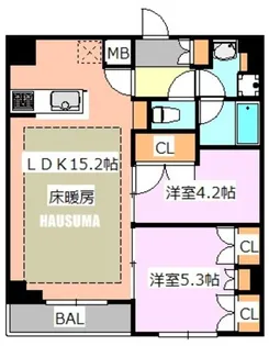 ステージグランデ尾久【4階】の間取り