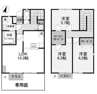サージDの間取り