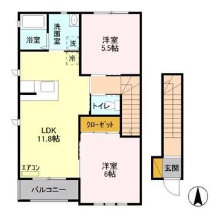 エスポワール【2階】の間取り