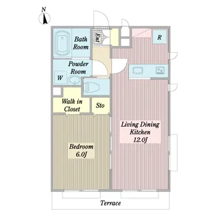 セレーノK【1階】の間取り