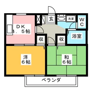 コーポ小土【2階】の間取り