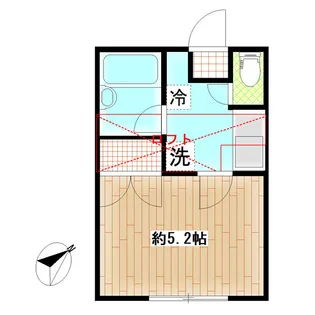メゾンウィスタリア岩切【2階】の間取り
