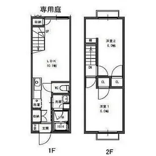 広島県広島市安佐南区大塚東2【アパート】の間取り