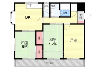 五月ハイツ【2階】の間取り