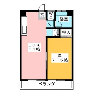 コーポ小池【4階】の間取り