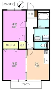 プリムローズ朝倉【2階】の間取り