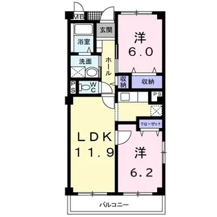 ホリゾーン・アウローラ【3階】の間取り