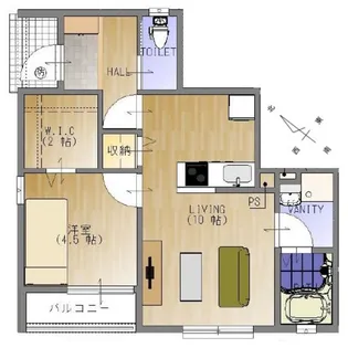 福島県郡山市石渕町【アパート】の間取り