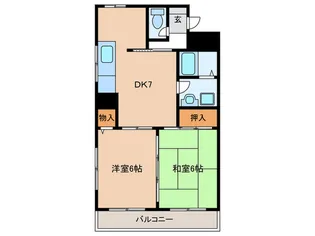 アエリエ上池田【2階】の間取り