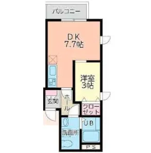 メリディアン迫参番館【3階】の間取り