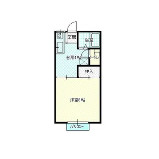 ビバライフ上宇部【2階】の間取り