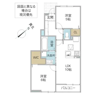サンリッツ元吉田【1階】の間取り