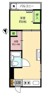 マーブルマンション【2階】の間取り