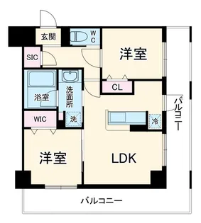 フィルージュ浦和常盤【2階】の間取り