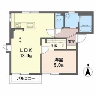 ディアスキタコー B【1階】の間取り