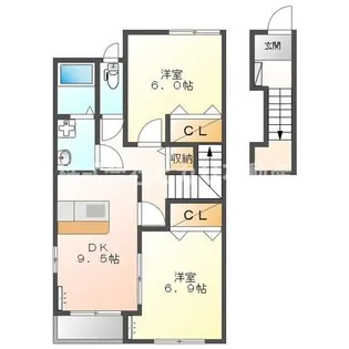 プランドール・優【2階】の間取り