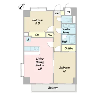 牛込ビル【10階】の間取り