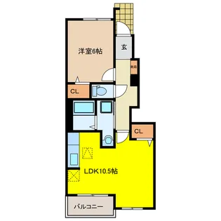 レジデンスそら【1階】の間取り