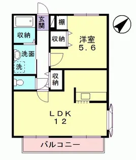 サンfriend‘s昭栄【1階】の間取り