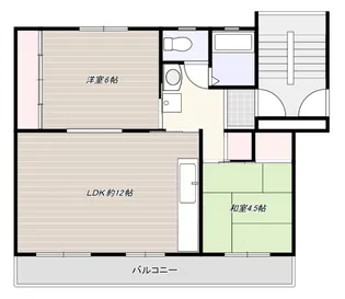 高洲3丁目住宅7号棟【5階】の間取り