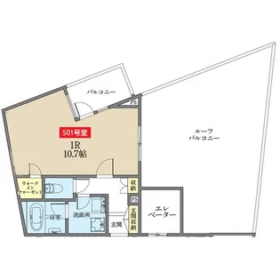 アズ大井町レジデンス【5階】の間取り