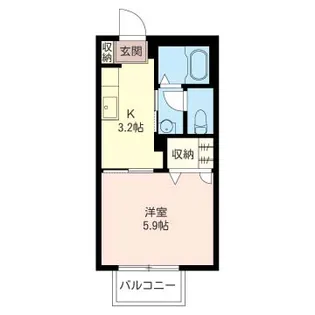 神奈川県横浜市都筑区北山田7【アパート】の間取り