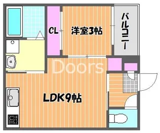 岡山県岡山市北区北長瀬表町3【アパート】の間取り
