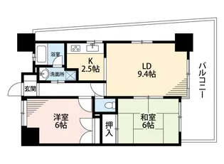 広島県広島市西区南観音7【マンション】の間取り