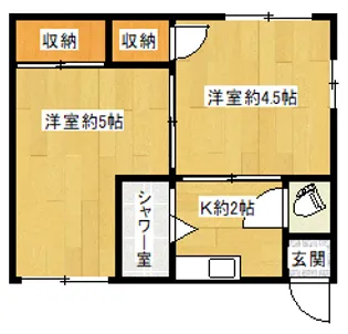 埼玉県川口市栄町2【アパート】の間取り