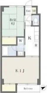 ハイムスT1【3階】の間取り