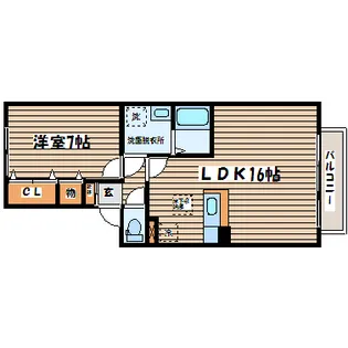 グランドールシャトー【2階】の間取り