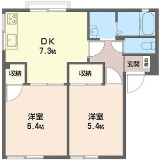 ハイネス片倉6【1階】の間取り