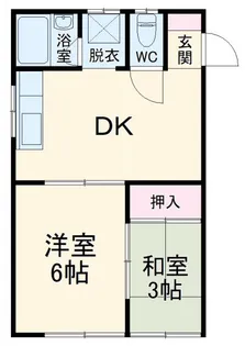 花島ハイツ【2階】の間取り