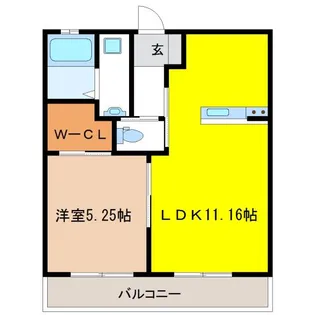 カーサ・グラシア【1階】の間取り