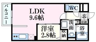 月光南観音壱番館【3階】の間取り