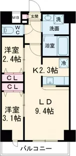 メイクスアート五反野【8階】の間取り