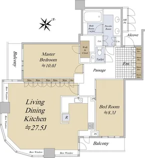 シティタワー大崎【25階】の間取り