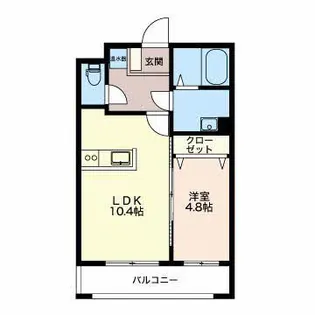 赤田ハイツ【2階】の間取り