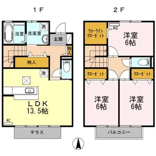 広島県福山市東手城町1【一戸建】の間取り