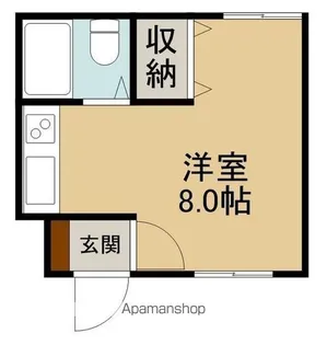 シャンポールわかさ【1階】の間取り