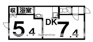リバーサイドパレス【2階】の間取り