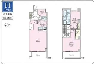 エプル【6階】の間取り