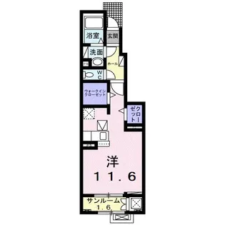 山形県山形市上桜田5【アパート】の間取り
