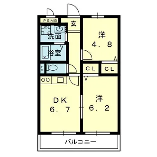 Casa lira【2階】の間取り